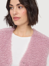Vest Faux Fur Light Pink Woman | Mazine