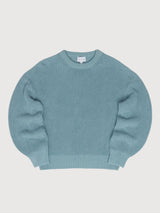 Pullover Chunky Knit Blue Woman Cotton | Mazine