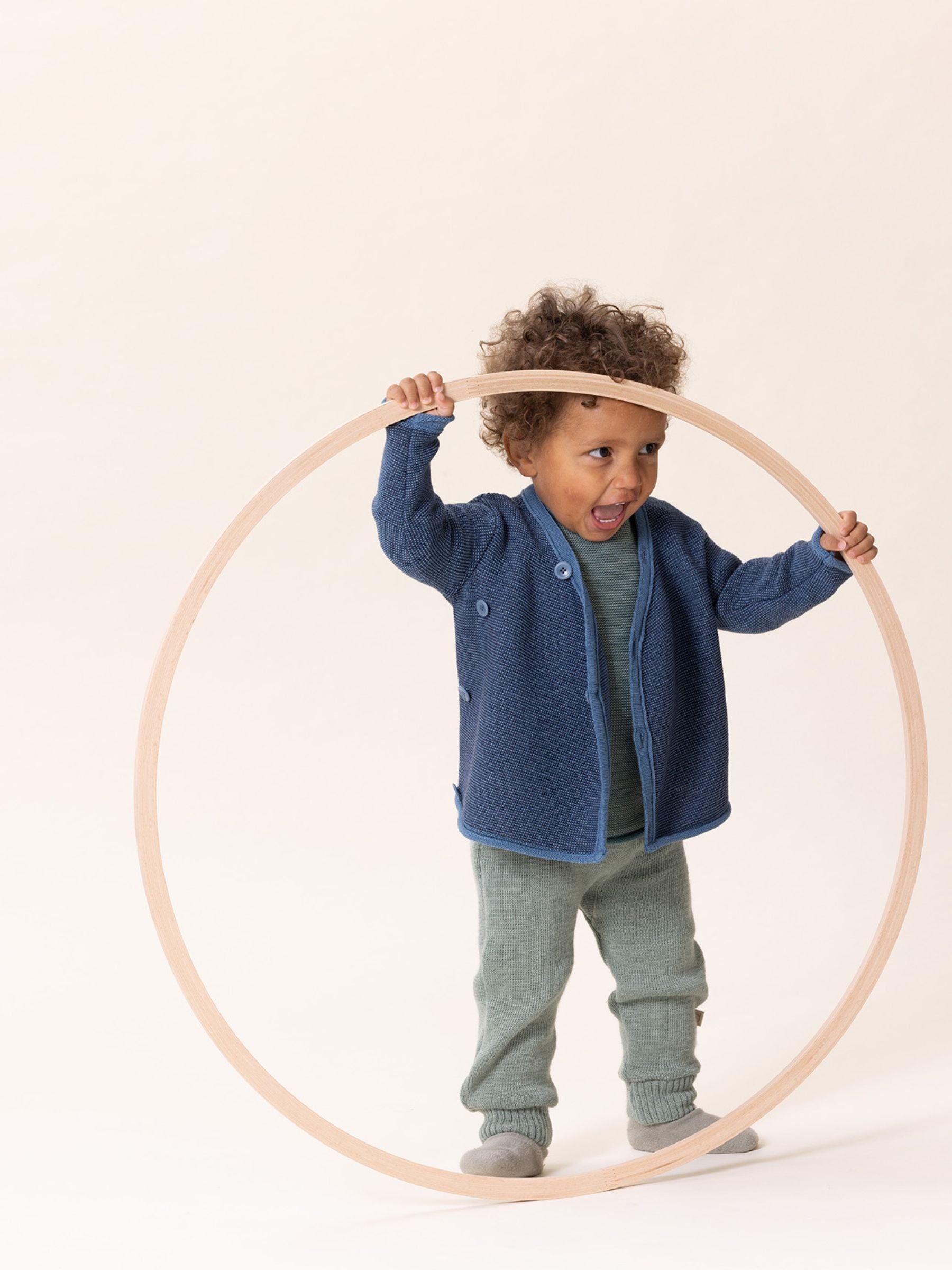 Giacca Melange Blu Tortora-Indaco