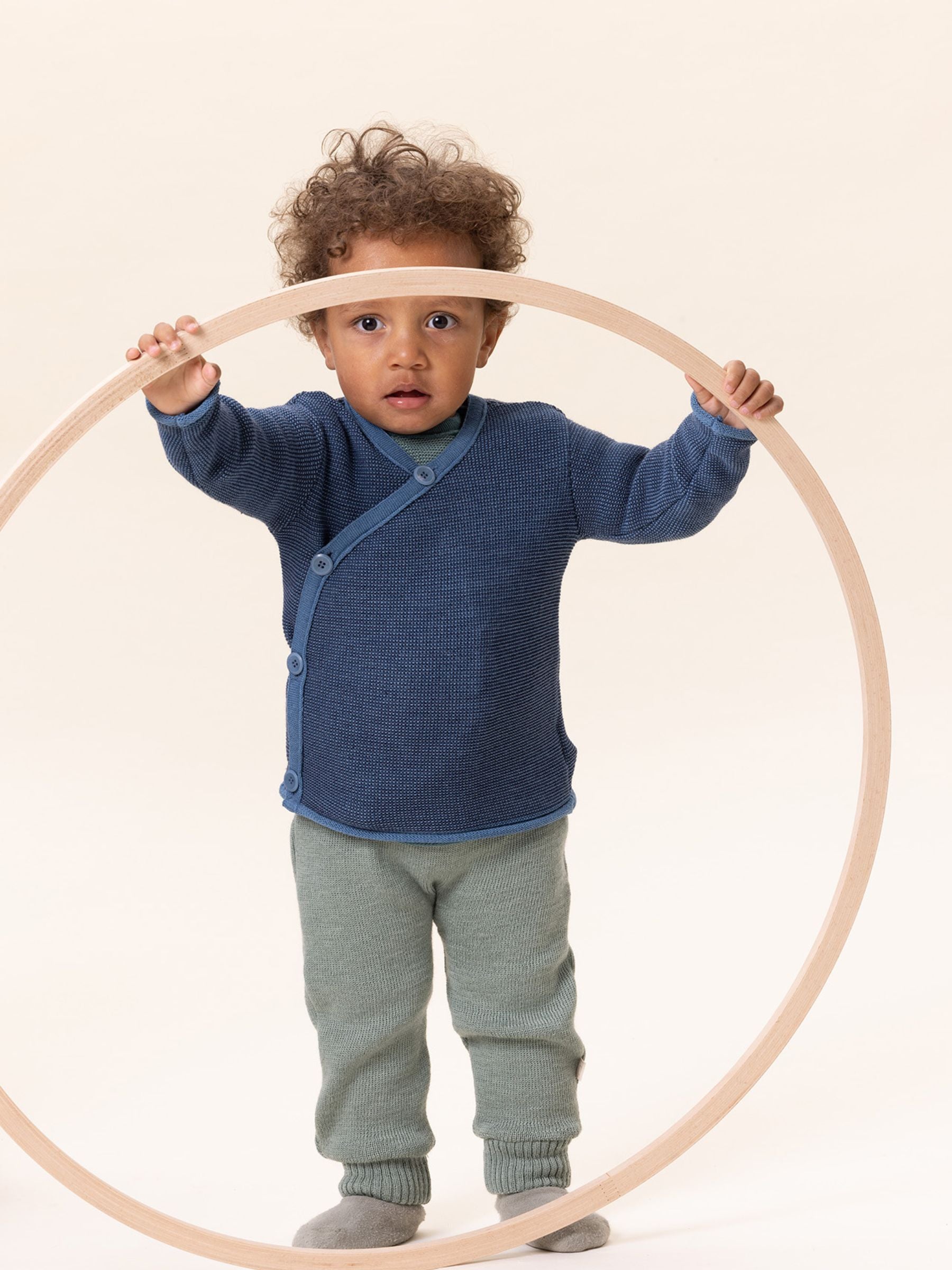 Giacca Melange Blu Tortora-Indaco