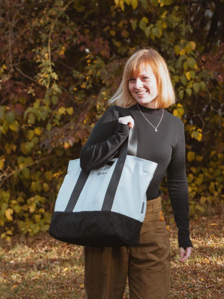 Shopper Deluxe White Recycled Airbag | Airpaq