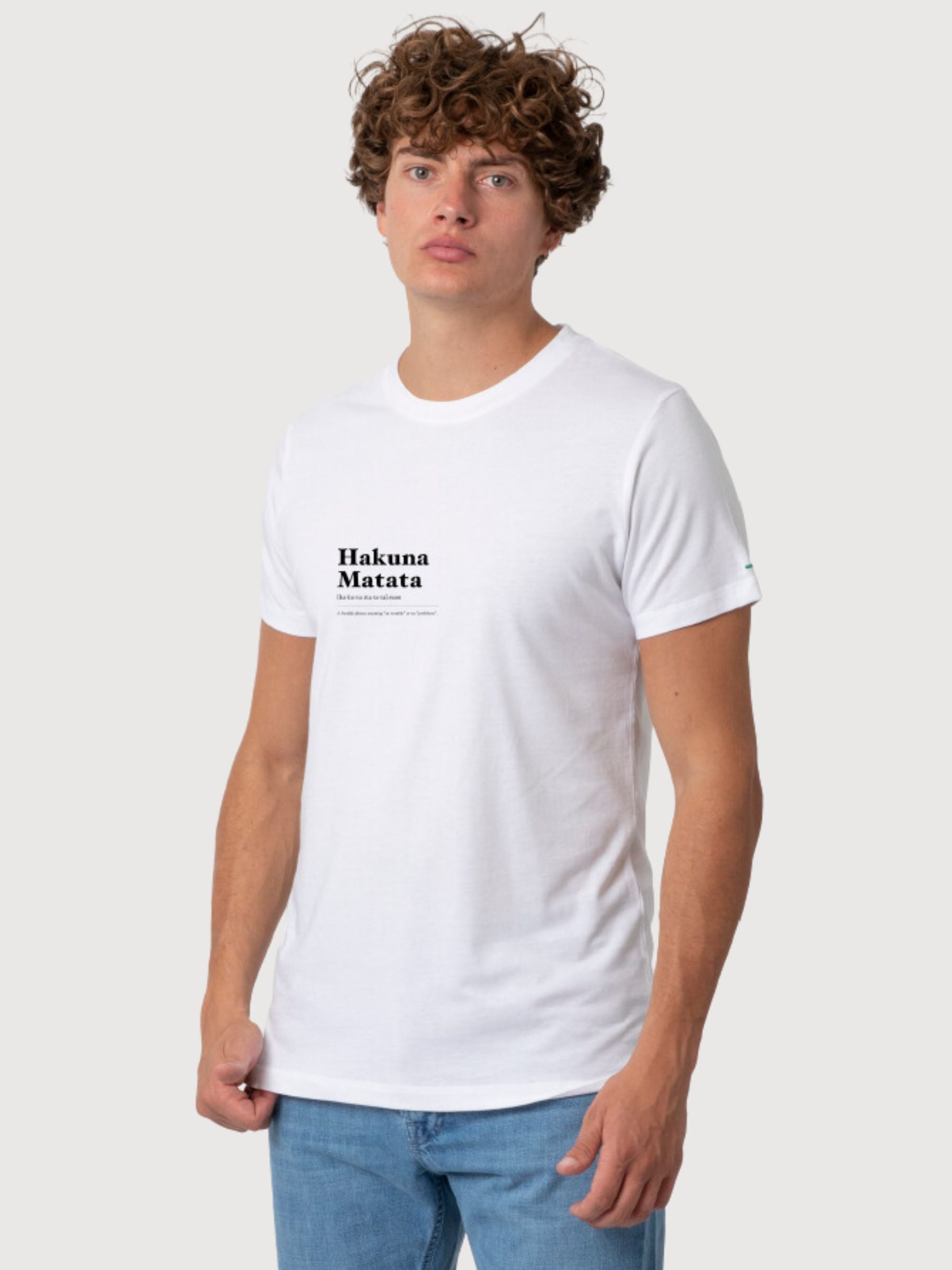 Daniel T-shirt Hakuna Matata White | Re-Bello