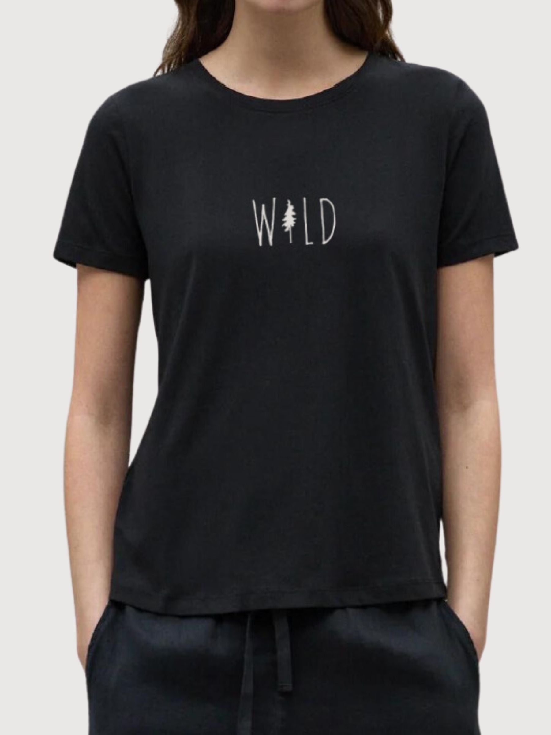 Sara T-shirt Wild Schwarz | Re-Bello