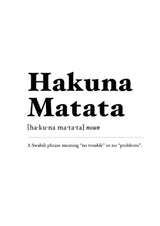 Sara T-Shirt Hakuna Matata Weiss | Re-Bello