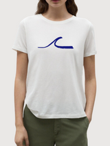 Sara T-shirt Wave Weiss | Re-Bello