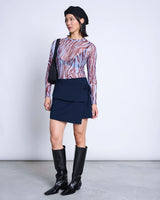 Longsleeve Dora Blue Zebra Print Woman | Jan N June