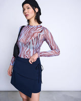 Longsleeve Dora Blue Zebra Print Woman | Jan N June