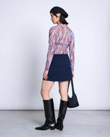 Longsleeve Dora Blue Zebra Print Woman | Jan N June