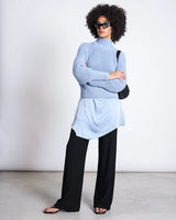Pullover Ola Pale Blue Cotton Woman | Jan N June