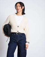 Cardigan Lena Offwhite Cotton Woman | Jan N June