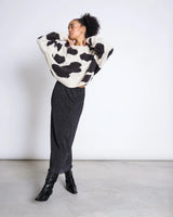 Pullover Oren Cow Print Wool Woman | Jan N June
