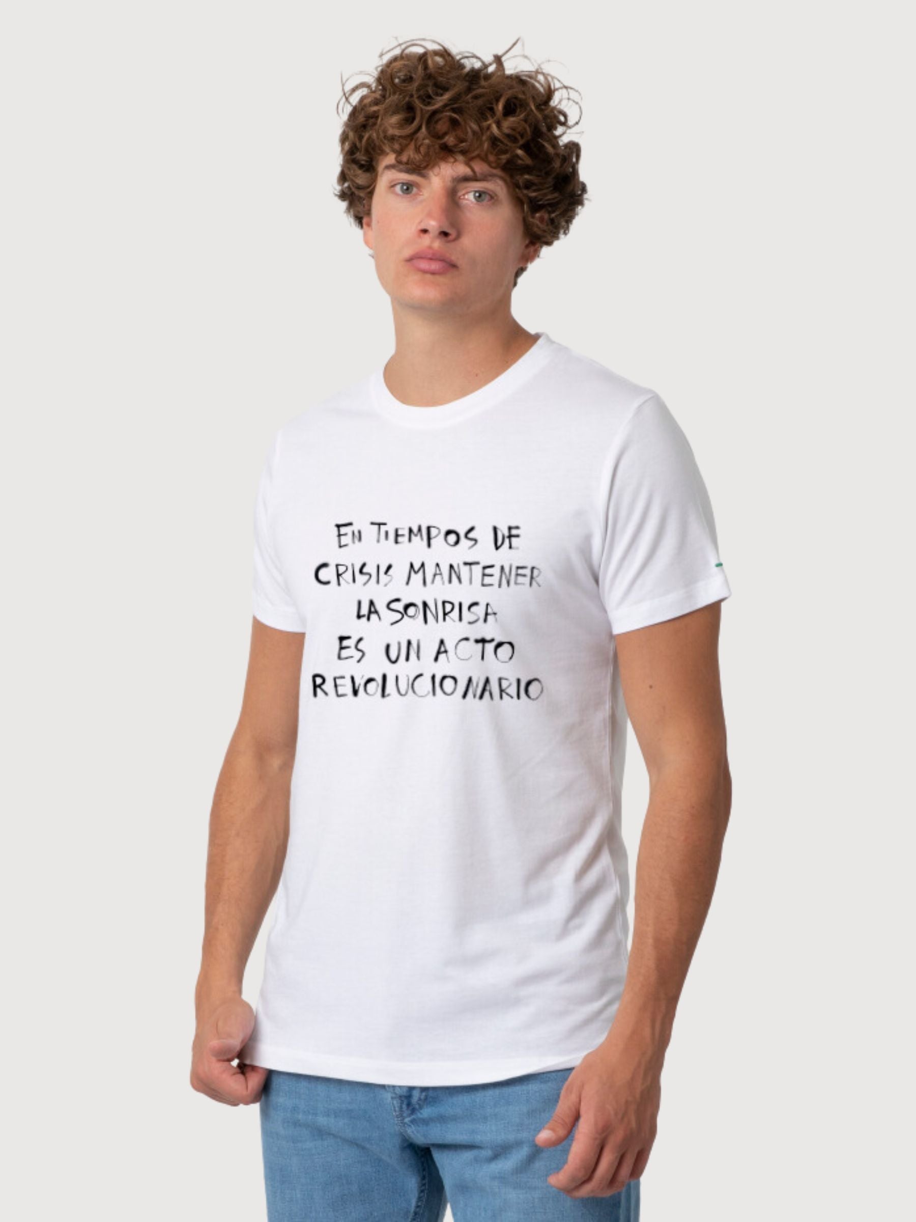 Daniel T-shirt En Tempo de Crisis White | Rebello