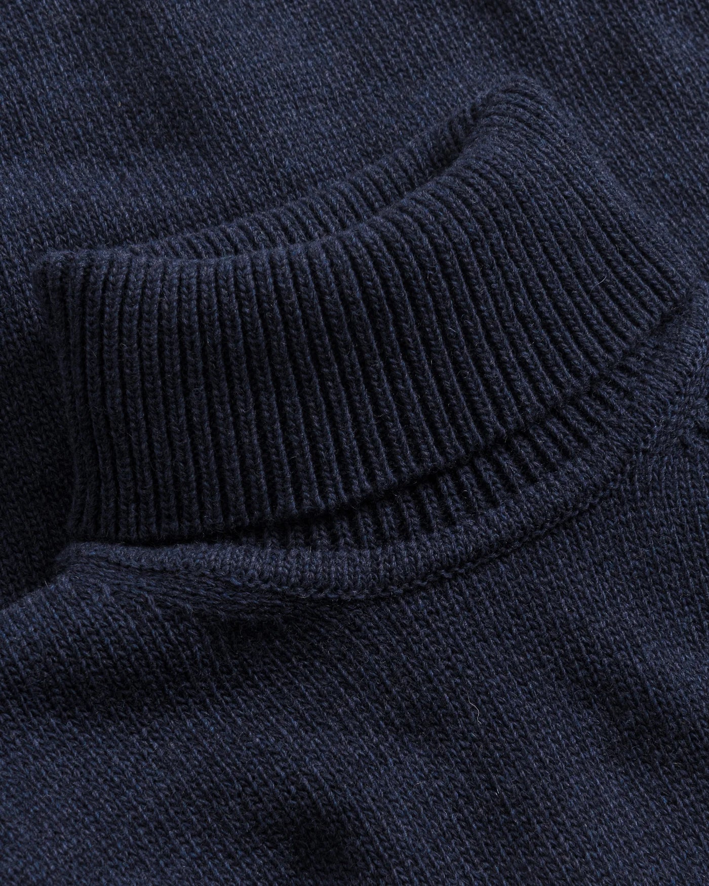 Turtleneck  Recycled Merino Wool  Blue Melange | ROTHOLZ