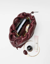 Niko Bum Bag con Tracolla a Nastro in Pelle Morbida Strisciata Clay | O MY BAG