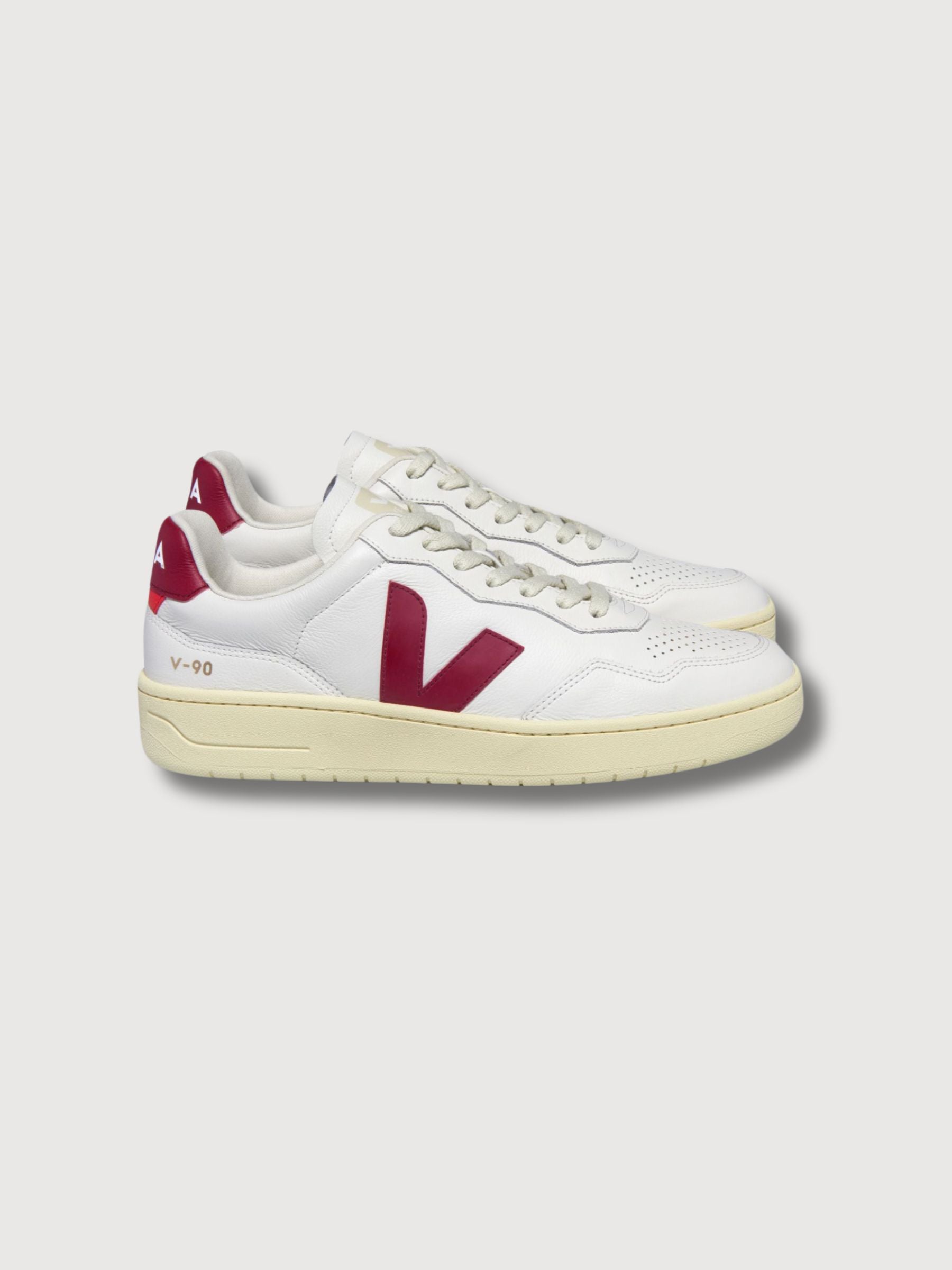 V-90 White Marsala Frau Sneakers | Veja