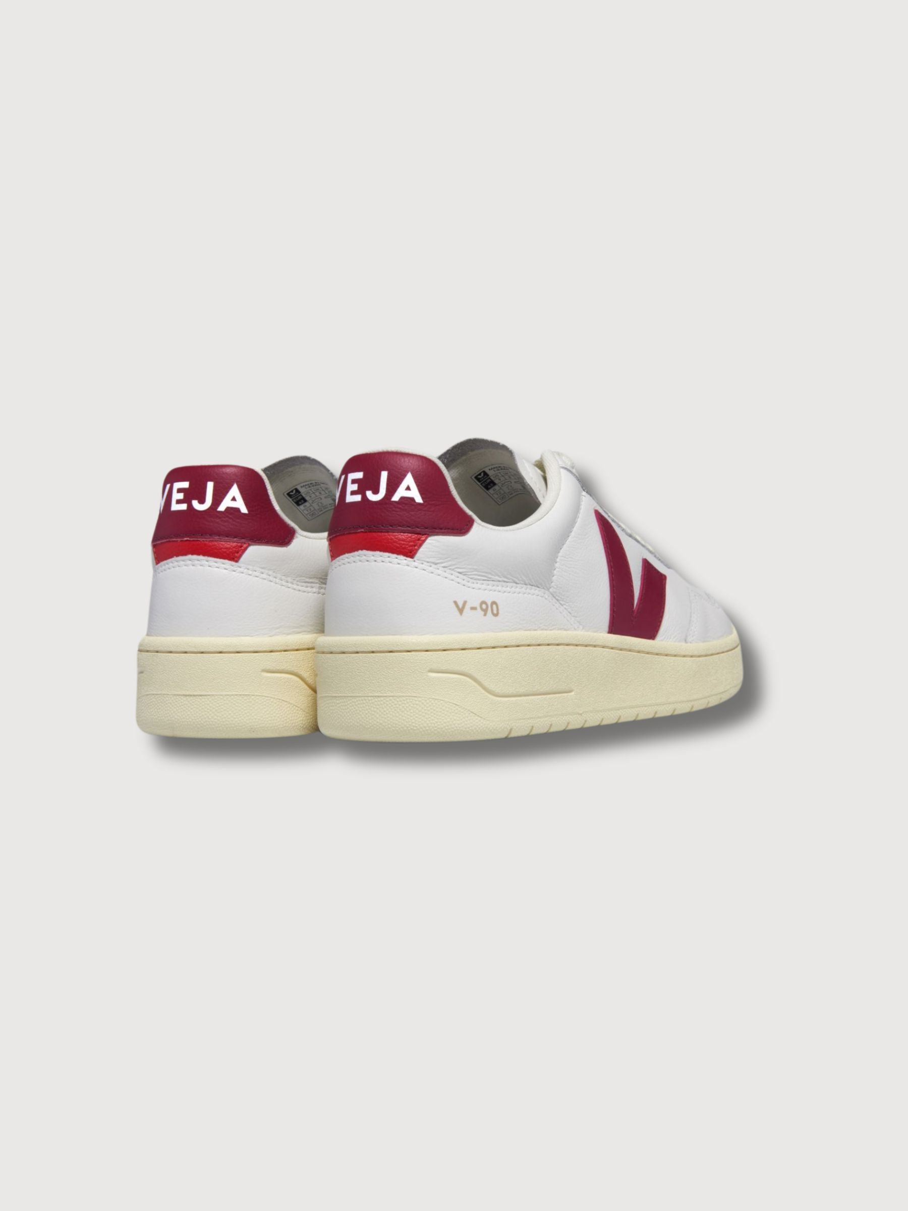 V-90 White Marsala Frau Sneakers | Veja