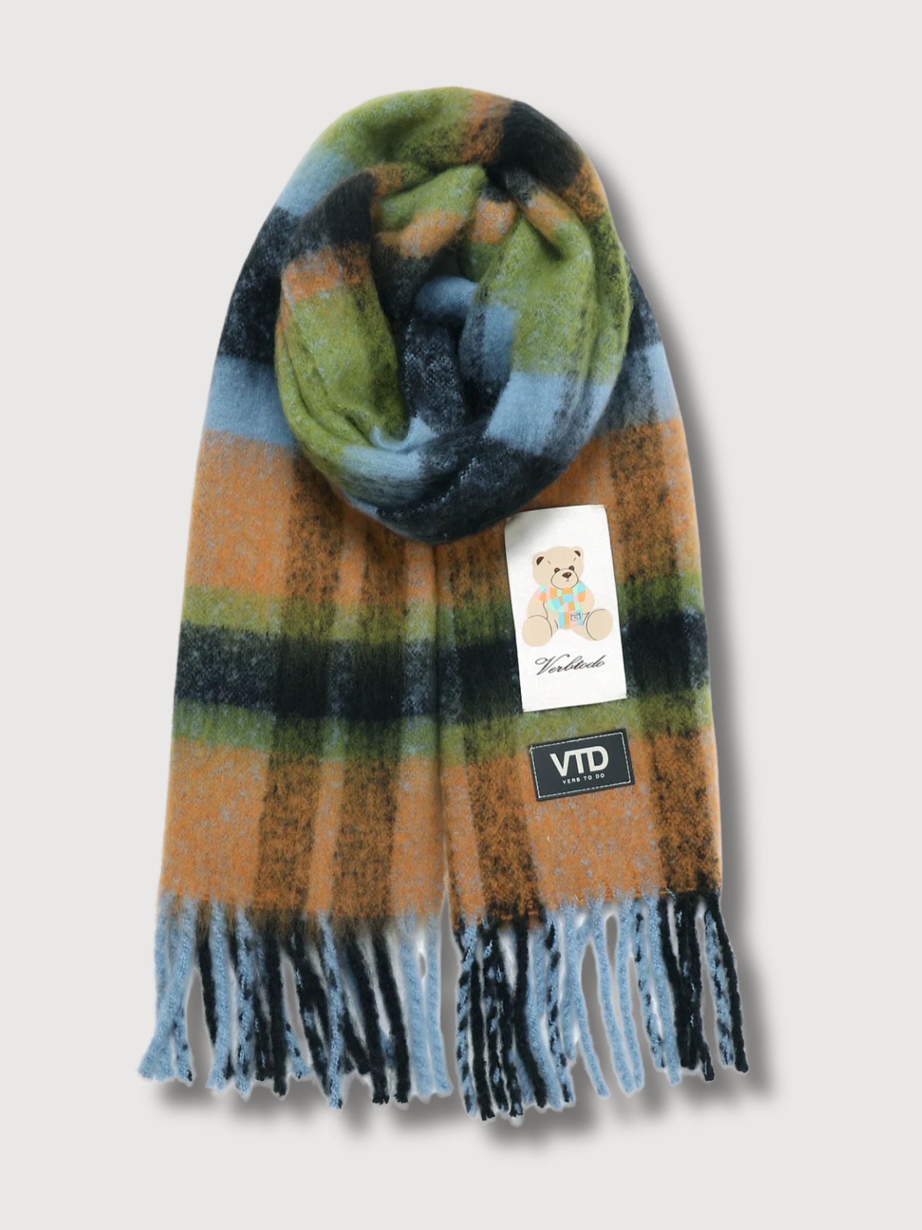 Sciarpa Teddy Nera Multicolore Unisex | Verbo Fare