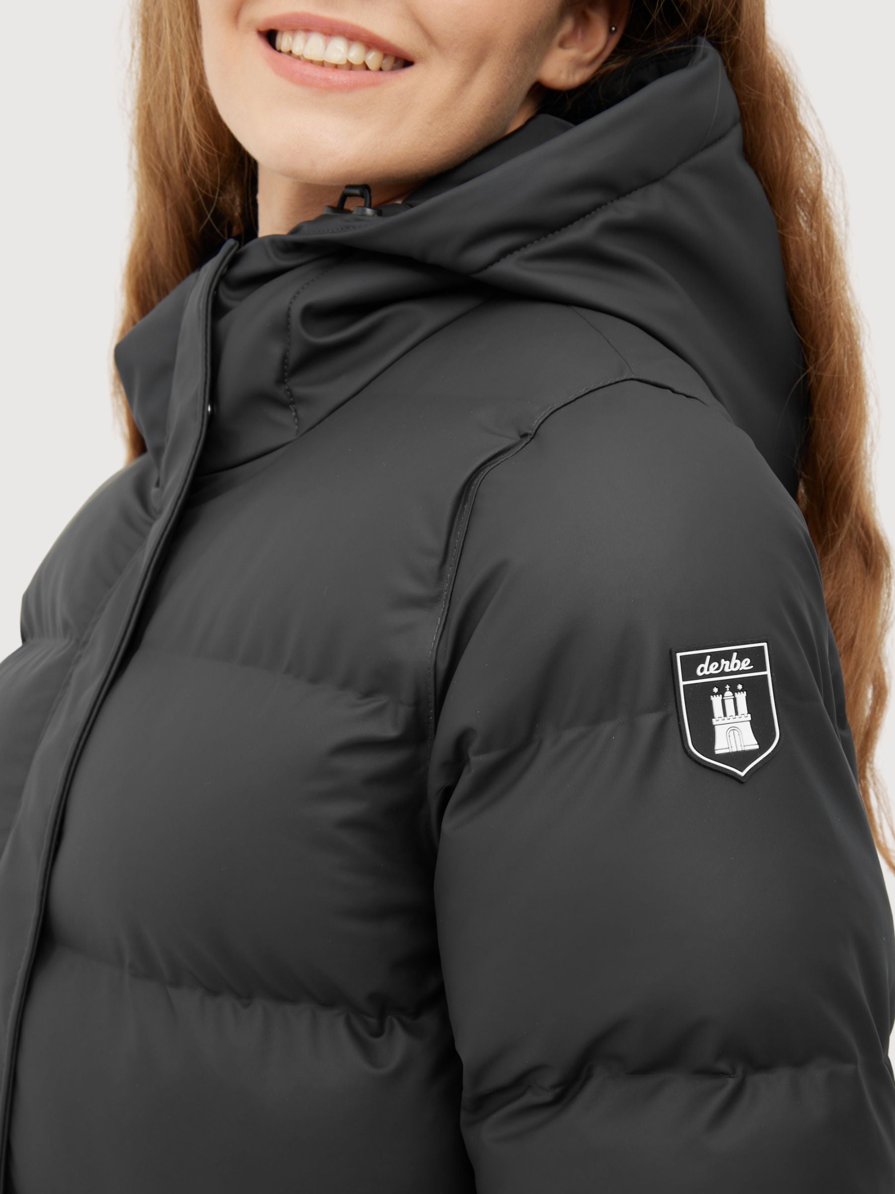 Interholm Mantel Schwarze Frau | Derbe