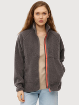 Kuschelby Fleece Jacket  Brown Woman | Derbe
