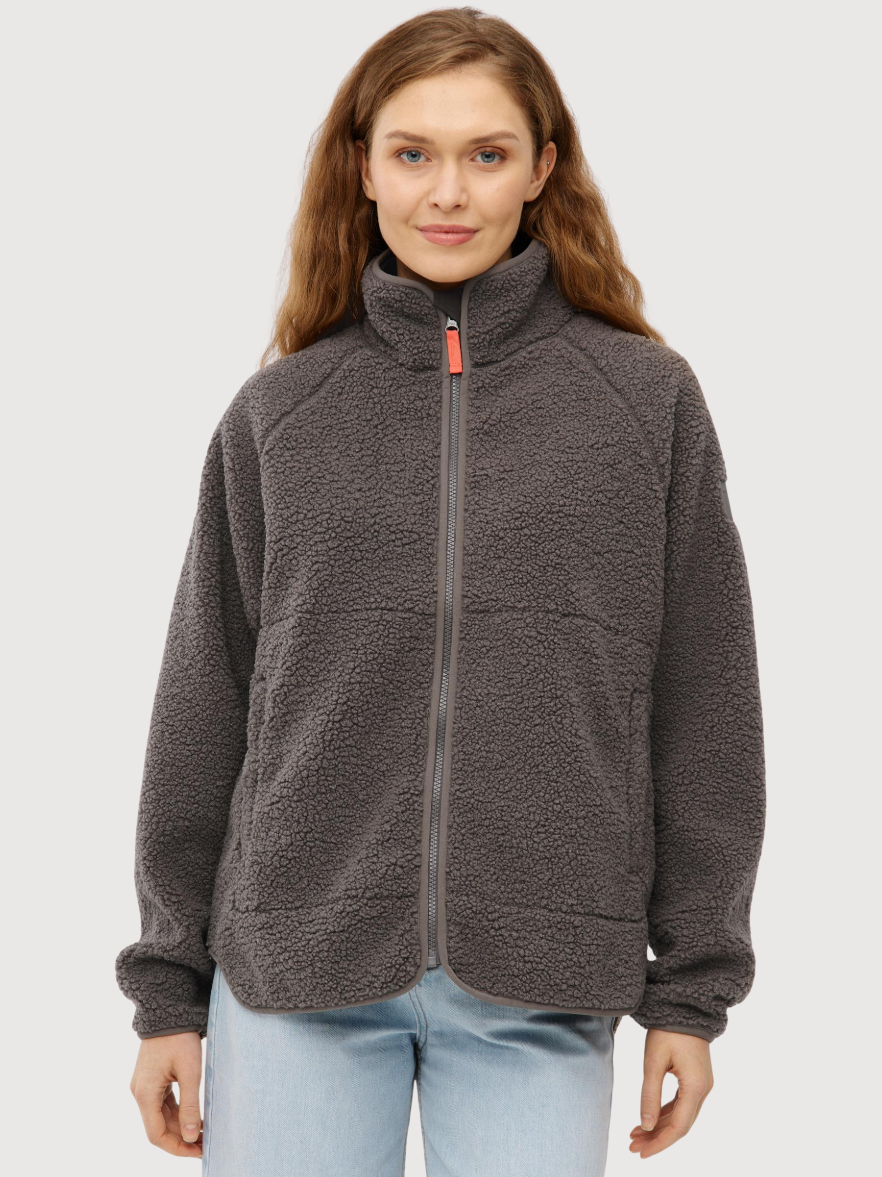 Kuschelby Fleecejacke Braun Damen | Derbe