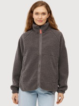 Kuschelby Fleece Jacket  Brown Woman | Derbe