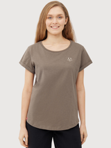 T‑Shirt “Robbenschnute” Brown Woman Cotton | Derbe