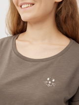 T‑Shirt “Robbenschnute” Brown Woman Cotton | Derbe