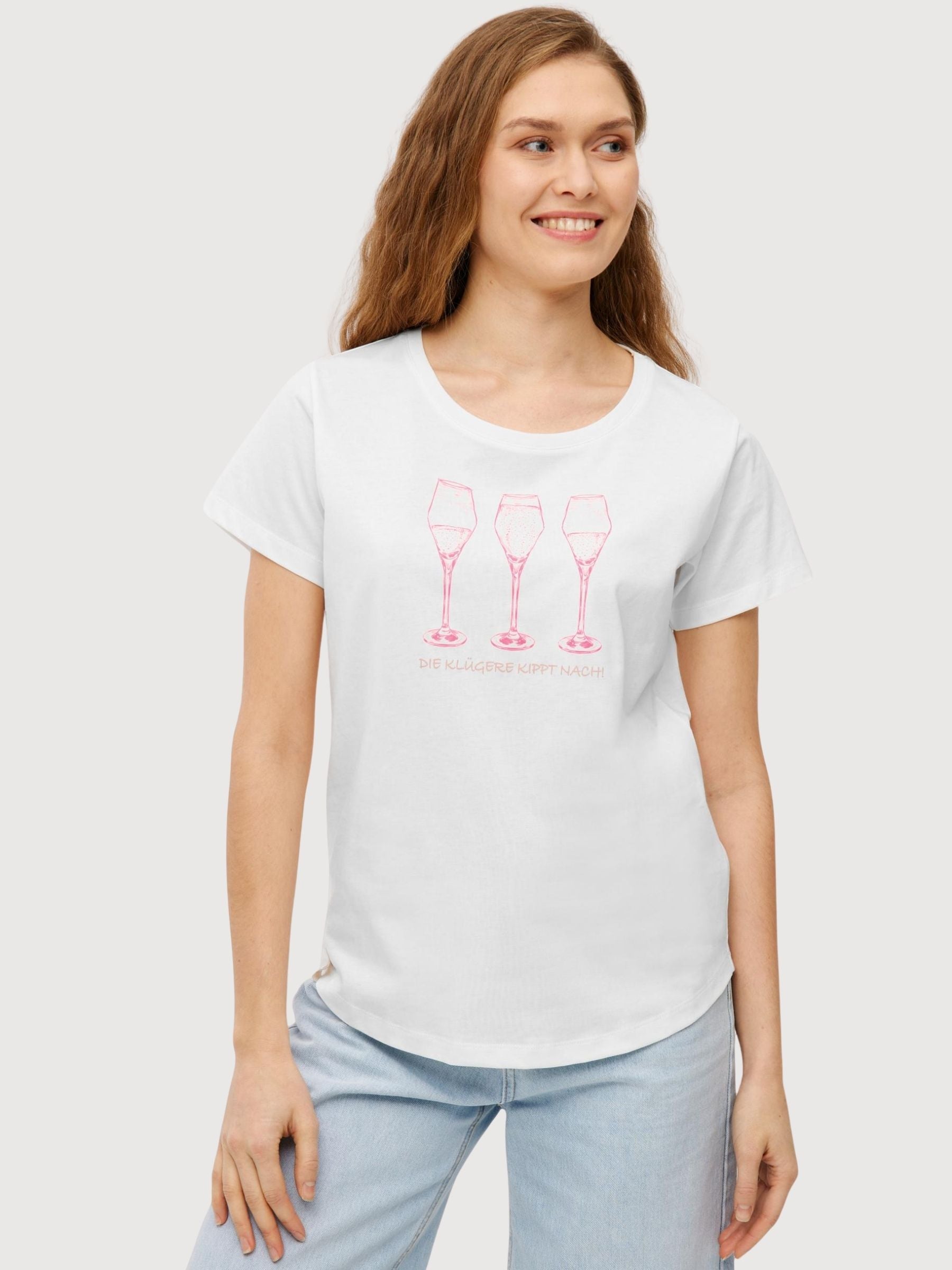 T-shirt  Klügere Bianco | DERBE