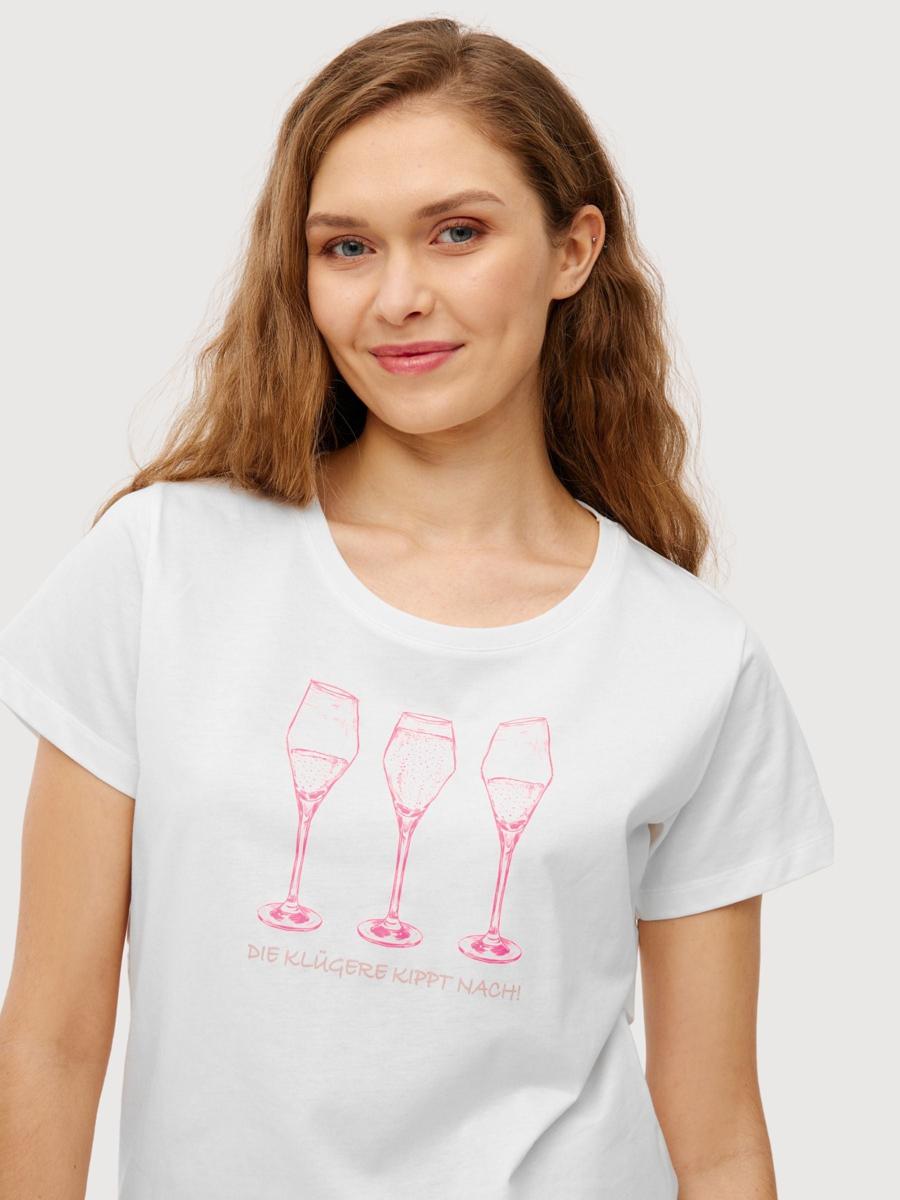 T-shirt  Klügere Bianco | DERBE