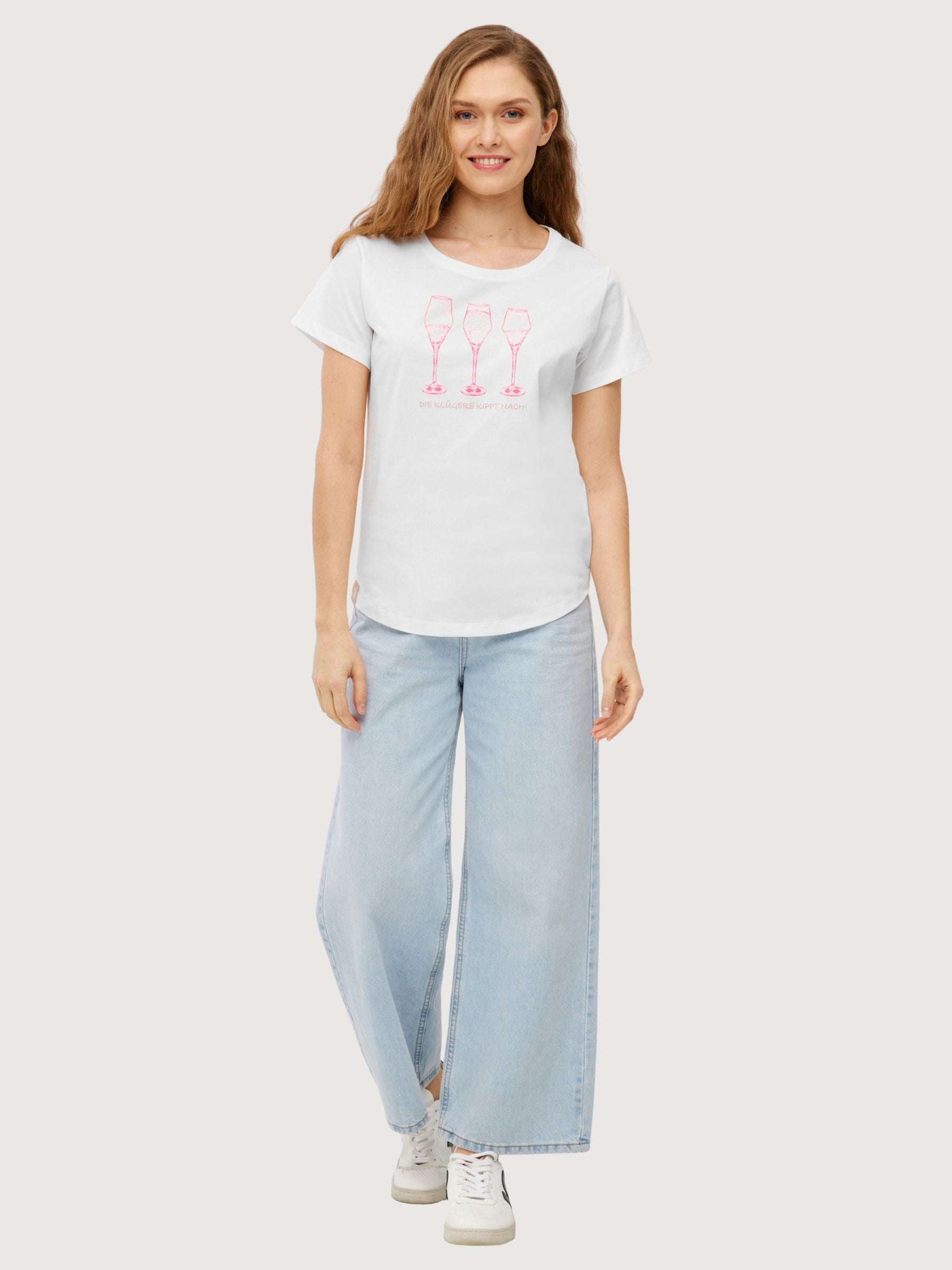 T-shirt  Klügere Bianco | DERBE