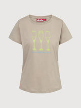 T-Shirt Die Kluegere Beige Woman Cotton | Derbe