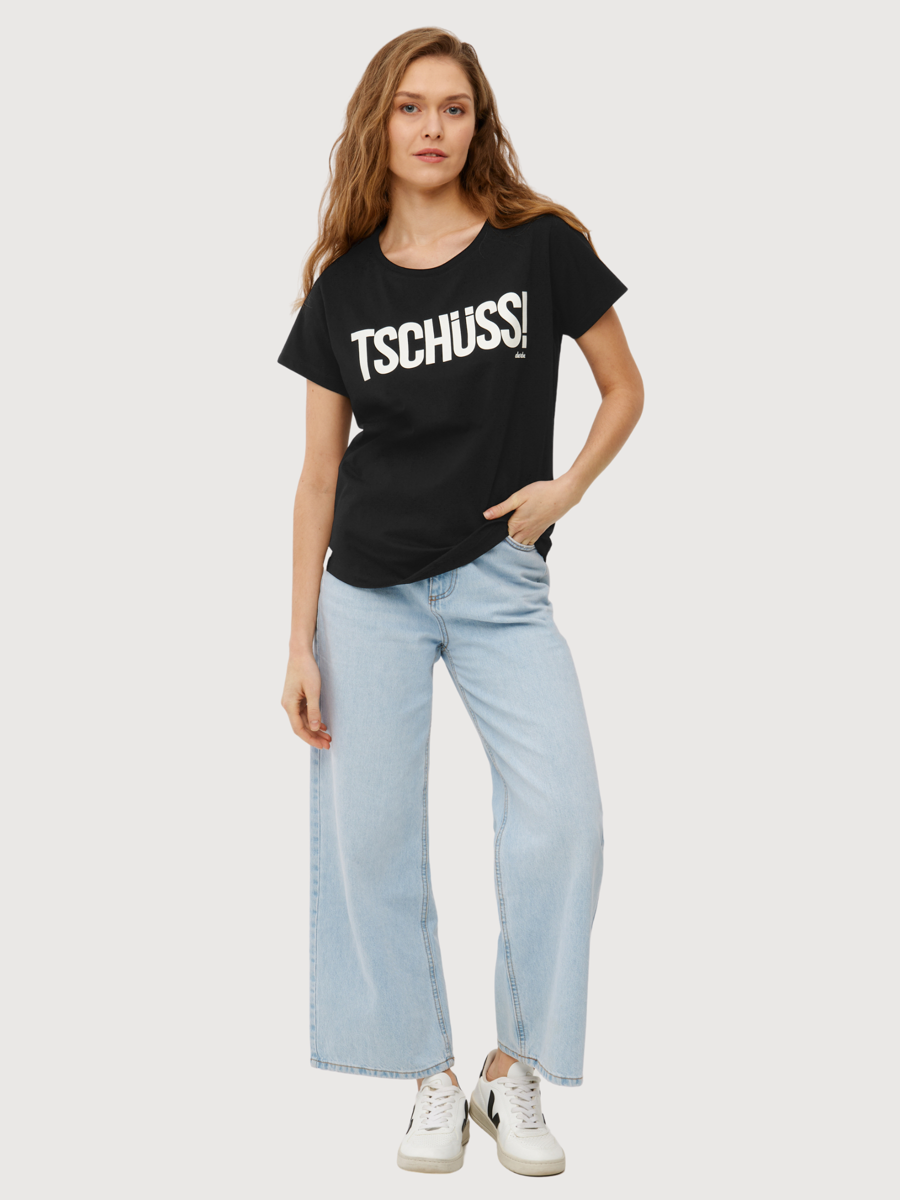 T‑Shirt „Tschüss“ Jet Black Damen | Derbe