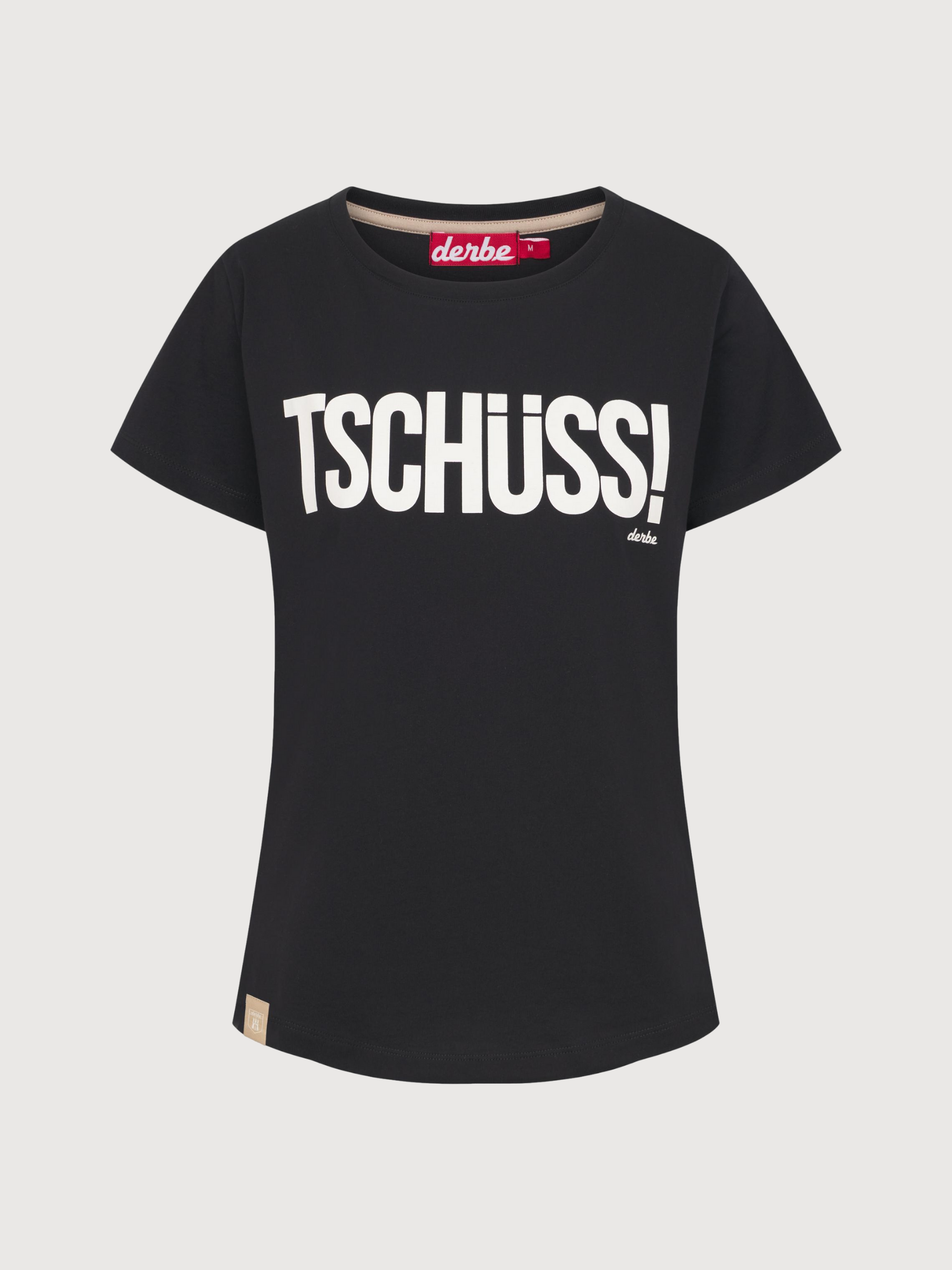 T‑Shirt „Tschüss“ Jet Black Damen | Derbe