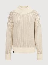 Pullover Kn Warmer Beige Woman Cotton | Derbe
