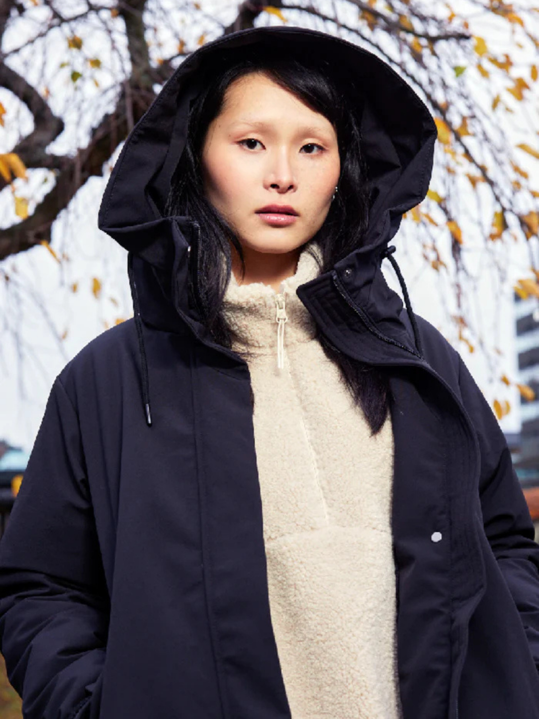 Giacca Mia Zip Pile Beige Donna | Makia