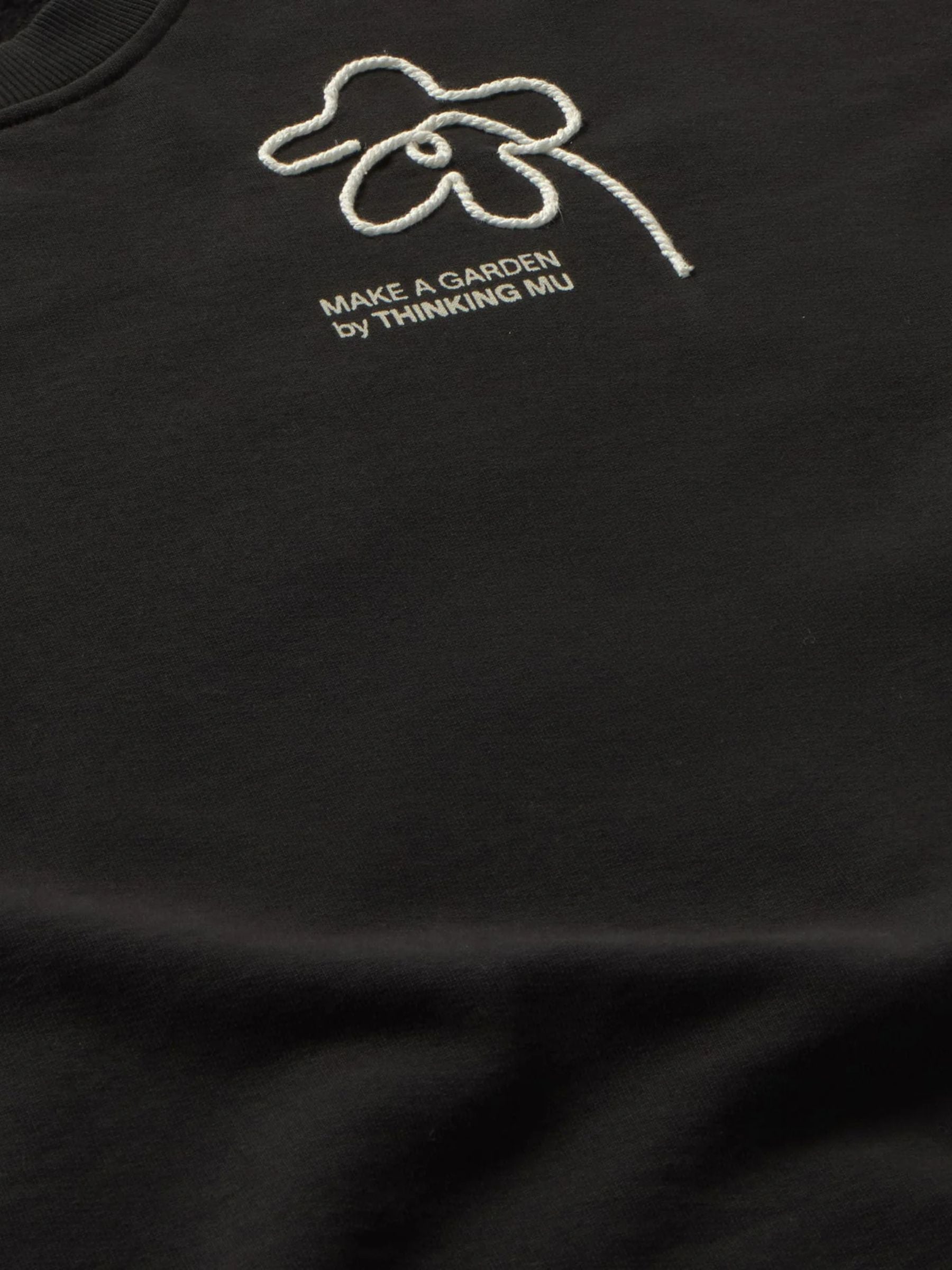 Sweatshirt Flower Rope Schwarze Frau | Thinking Mu