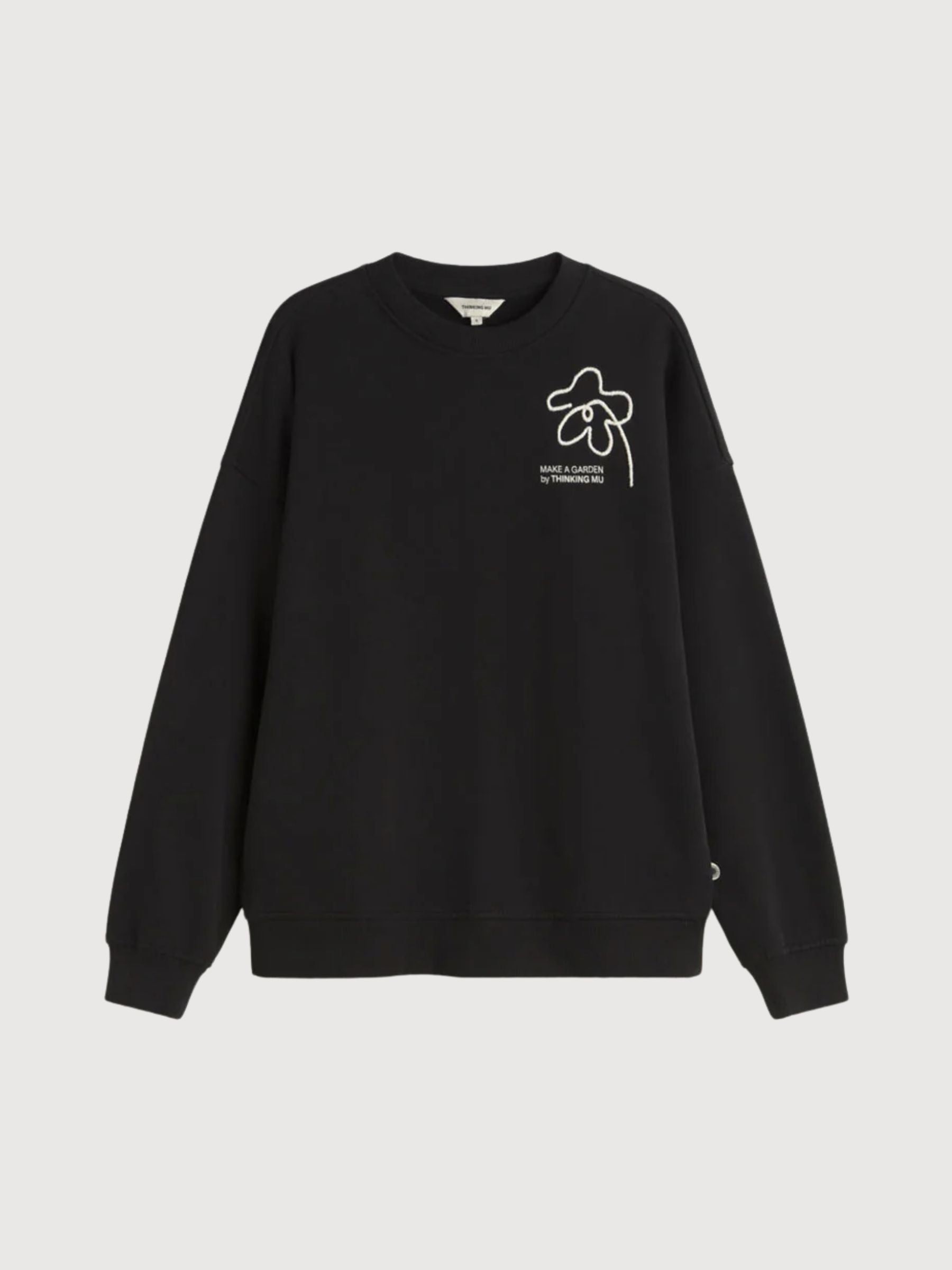 Sweatshirt Flower Rope Schwarze Frau | Thinking Mu