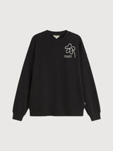 Sweatshirt Flower Rope Schwarze Frau | Thinking Mu