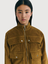 Jacke Celia braun Damen Baumwolle | Thinking Mu