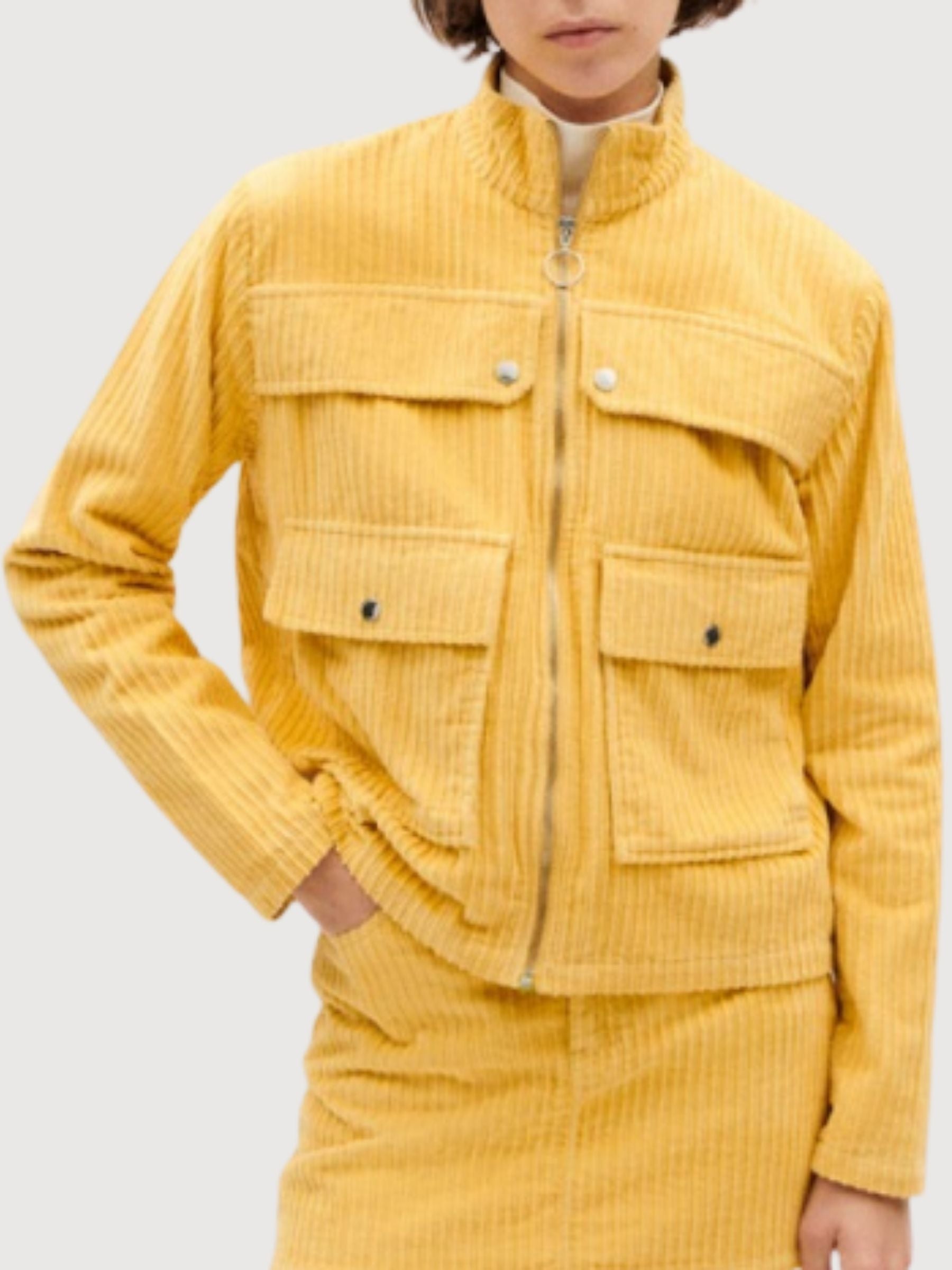 Giacca Celia Donna Gialla Cotone | Thinking Mu