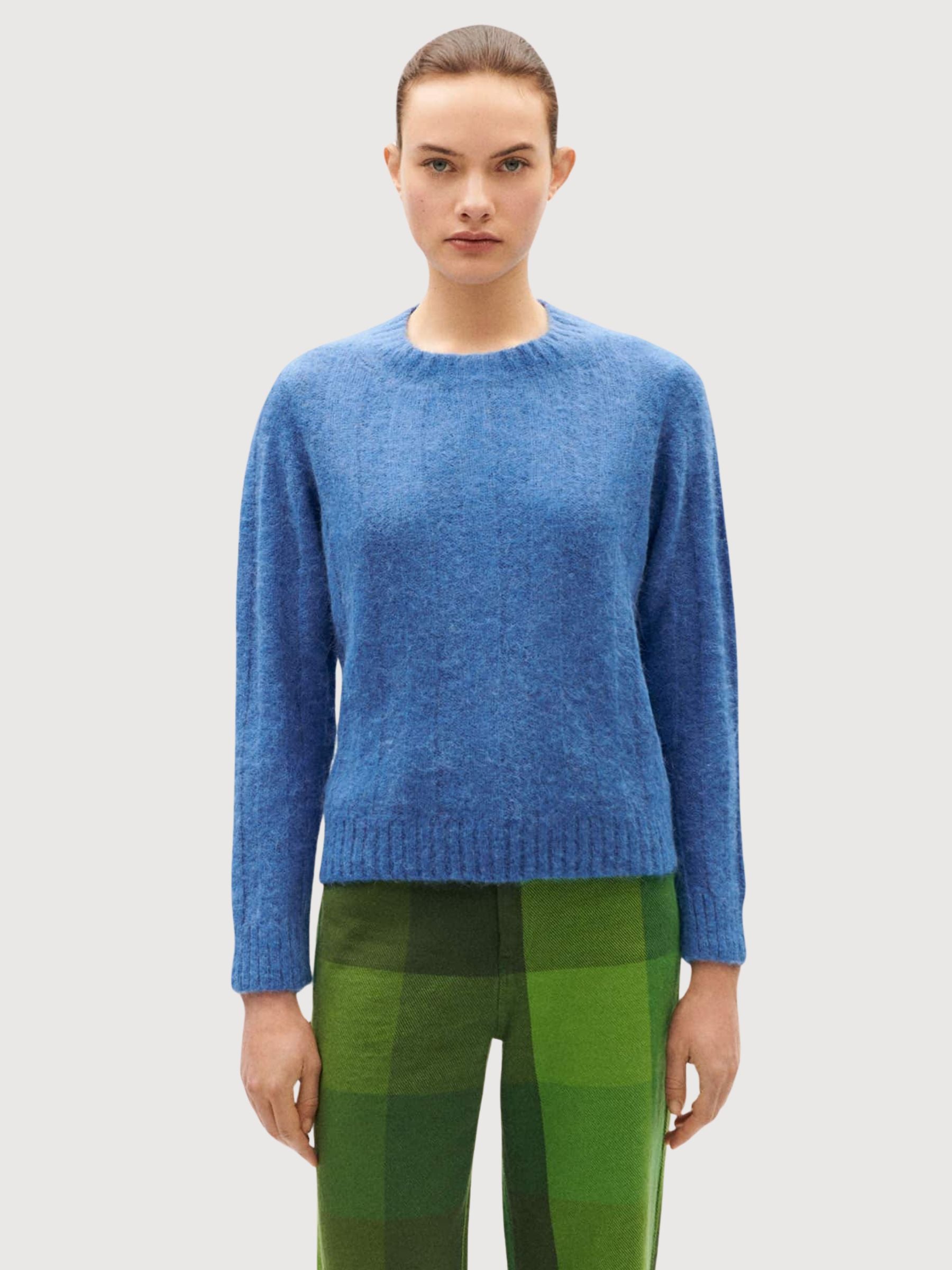 Indigo Layan Knitted Sweater Women | Thinking Mu