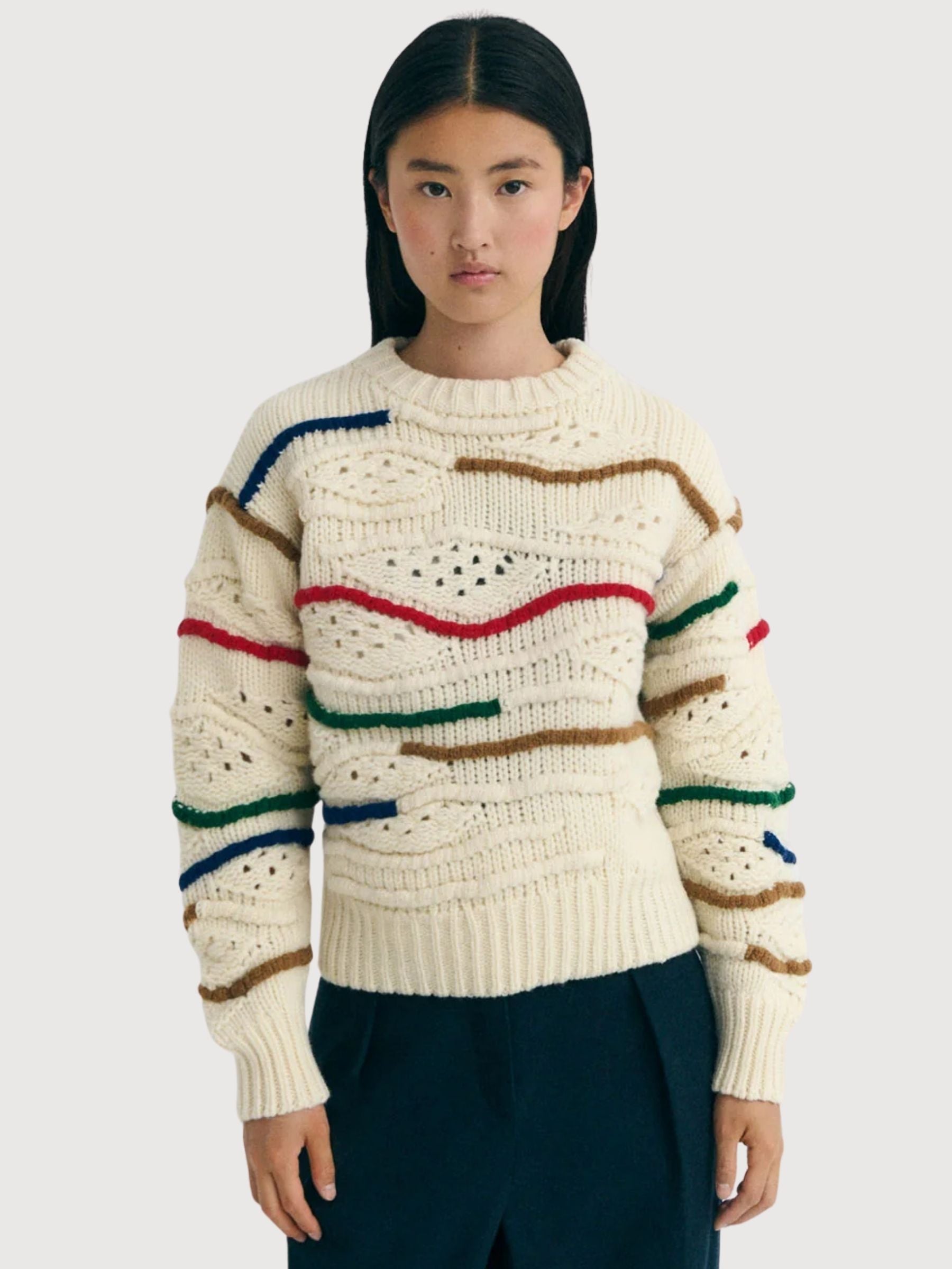 Pullover Candela Multicolor Donna | Thinking Mu