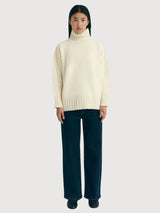 Pullover Imogen Beige Woman Wool | Thinking Mu