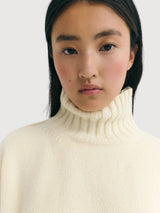 Pullover Imogen Beige Woman Wool | Thinking Mu