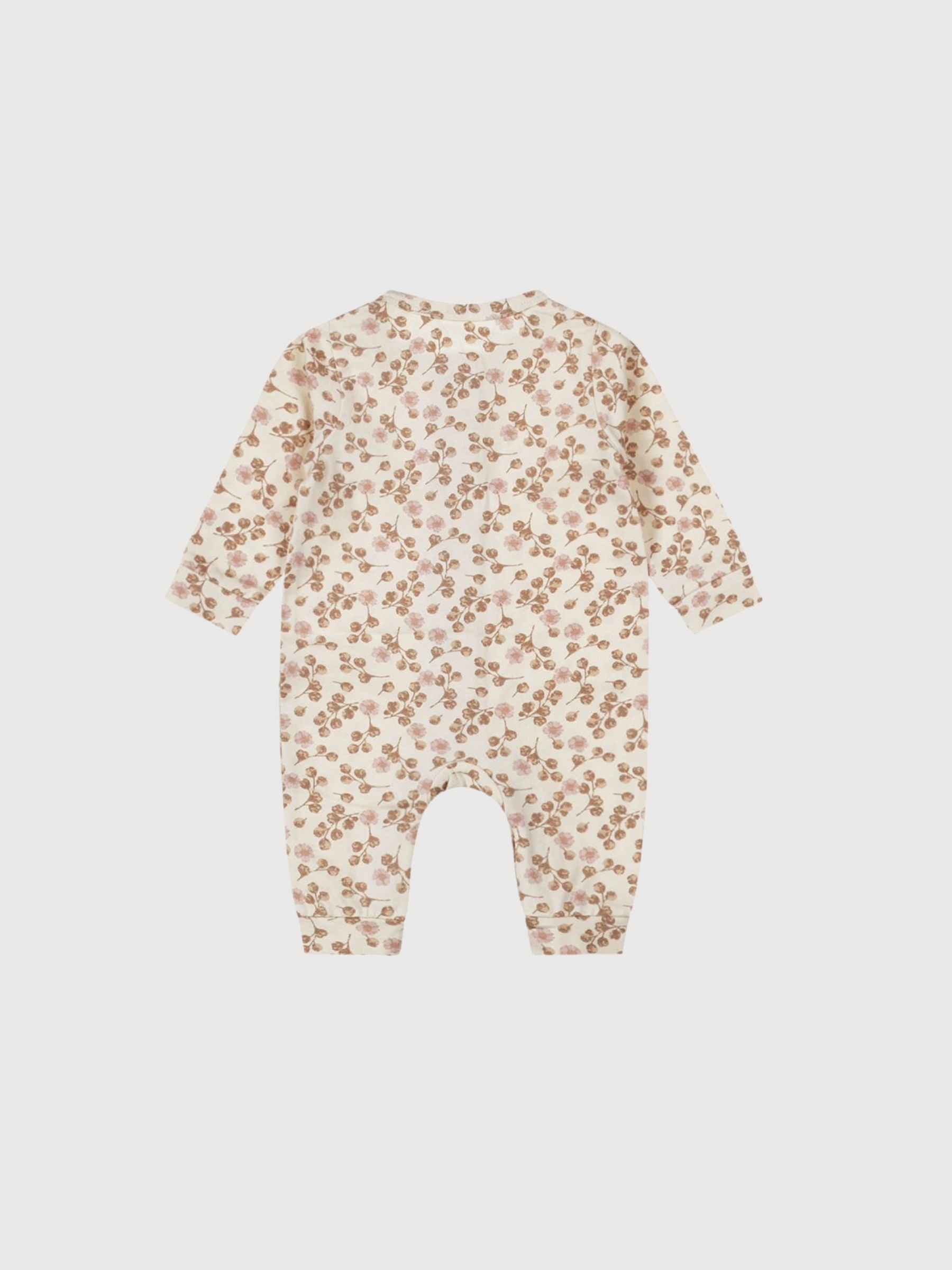 Babysuit mit Blumen weiß | Dirkje