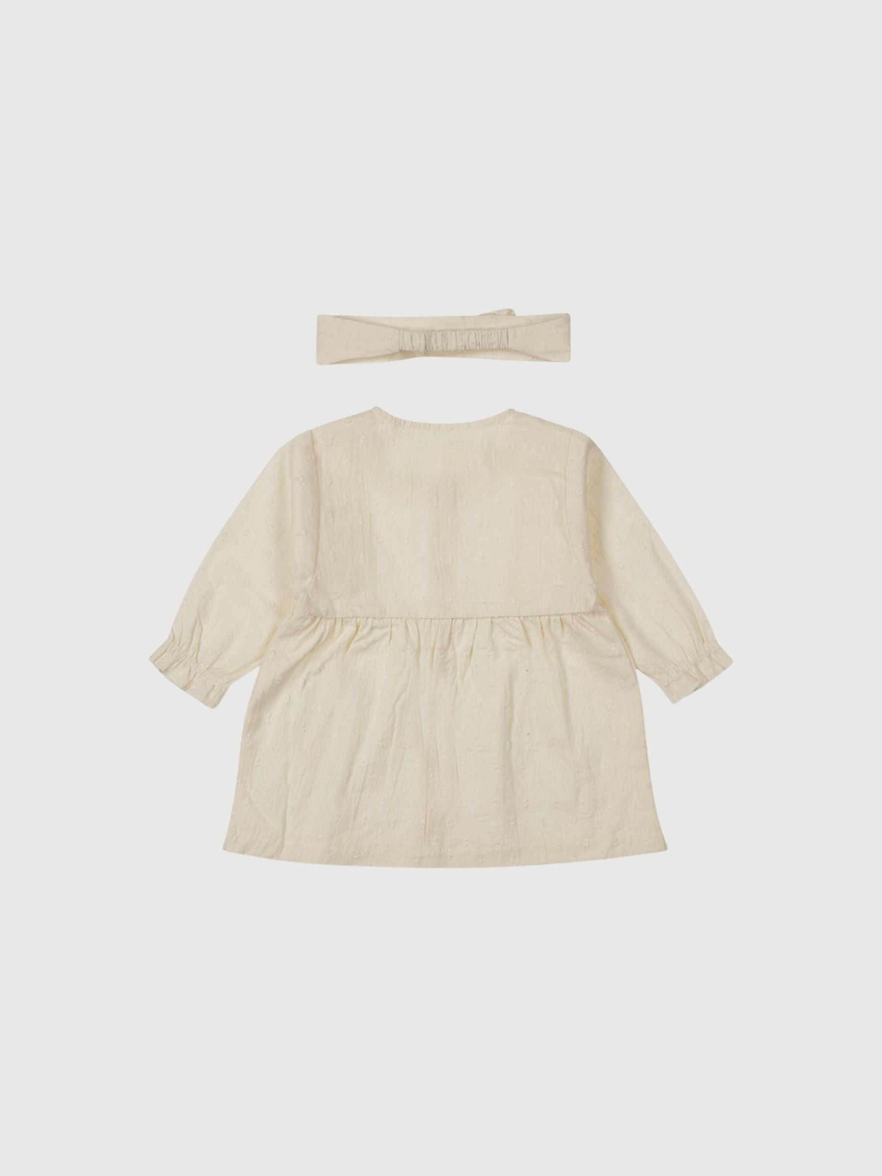 Set Dress Longsleeve + Headband Off White | Dirkje