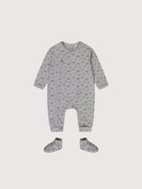 Babysuit + Booties Jungen leicht verblasst blau | Dirkje