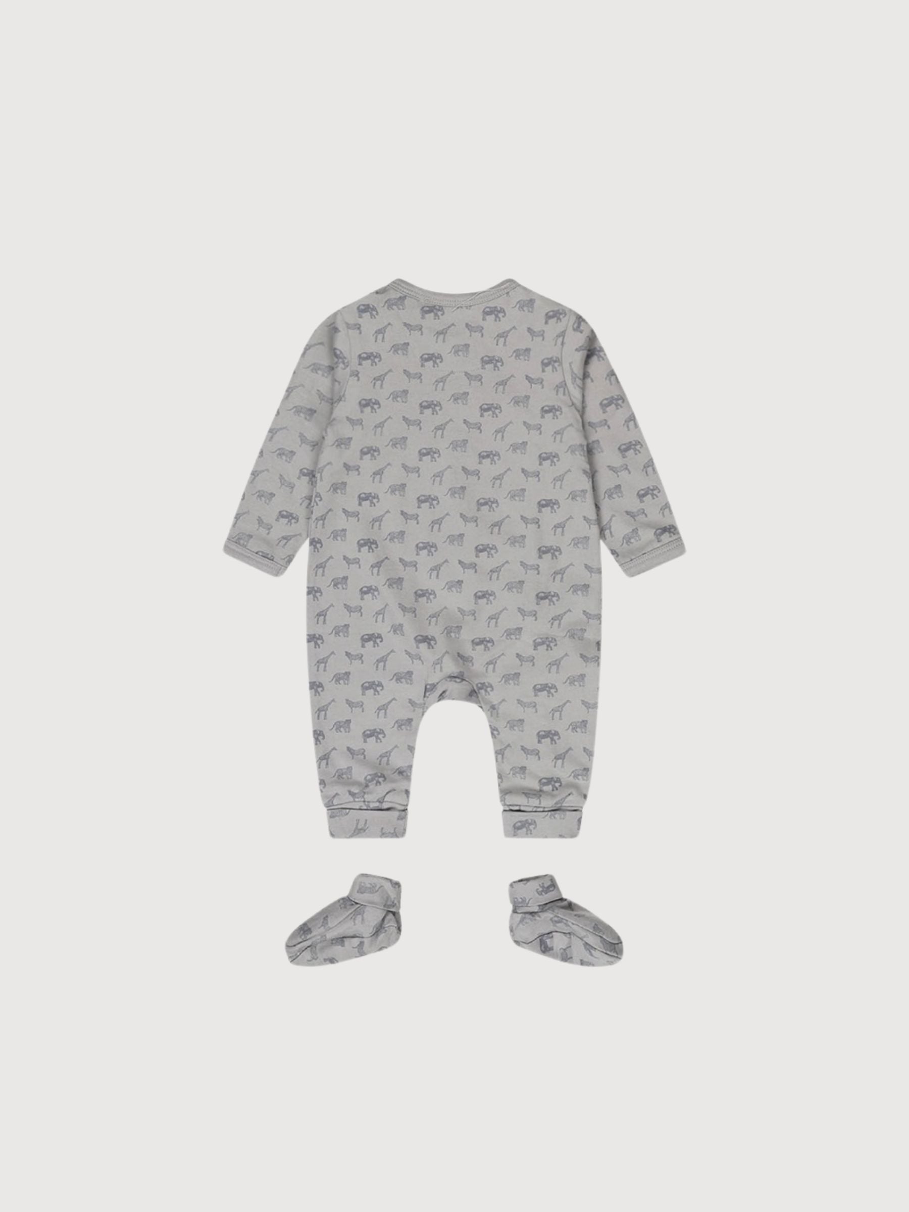 Babysuit + Booties Boys Light Faded Blue | Dirkje