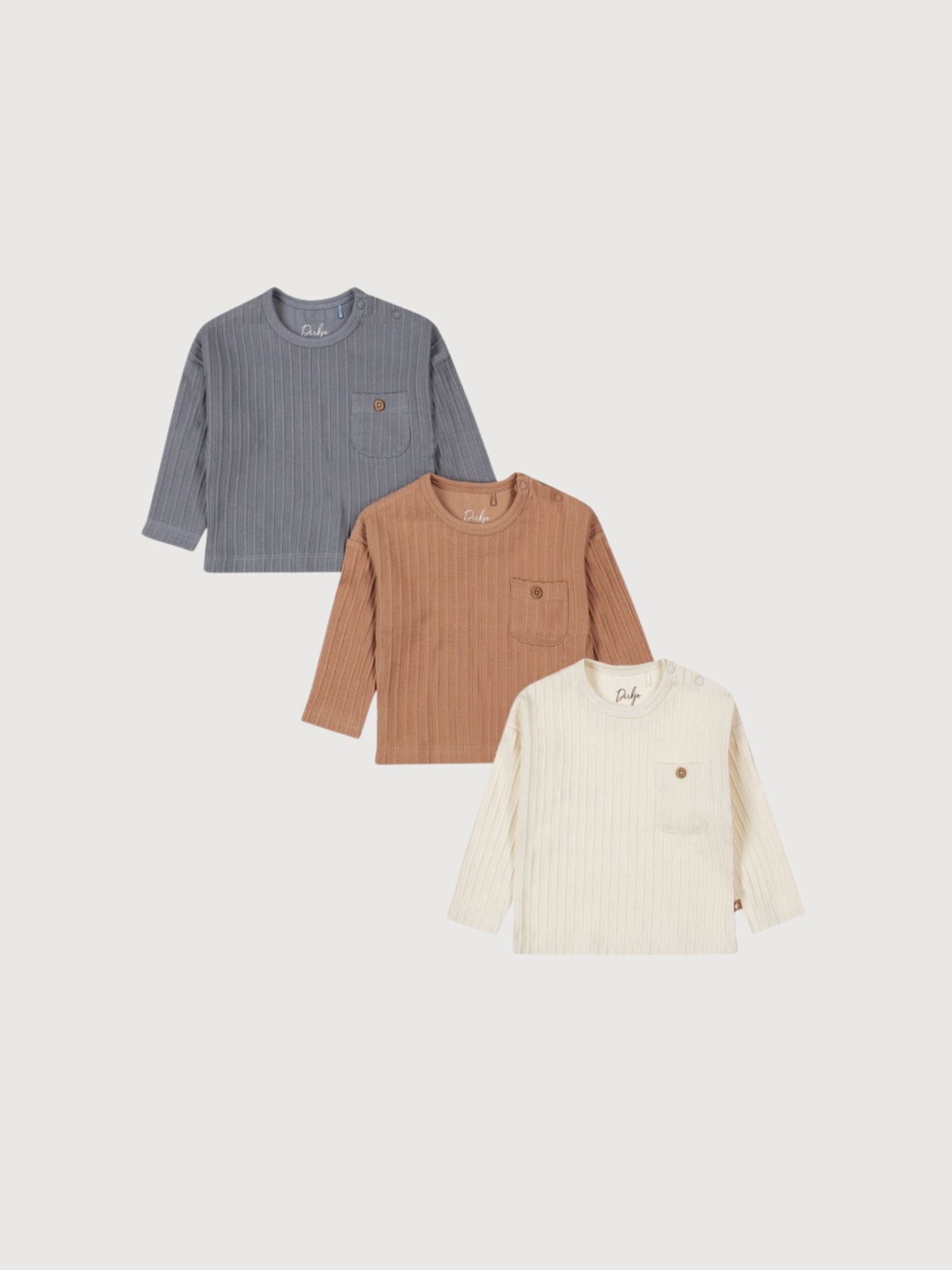 3-Pack Longsleeve Boys Multicolour  | Dirkje