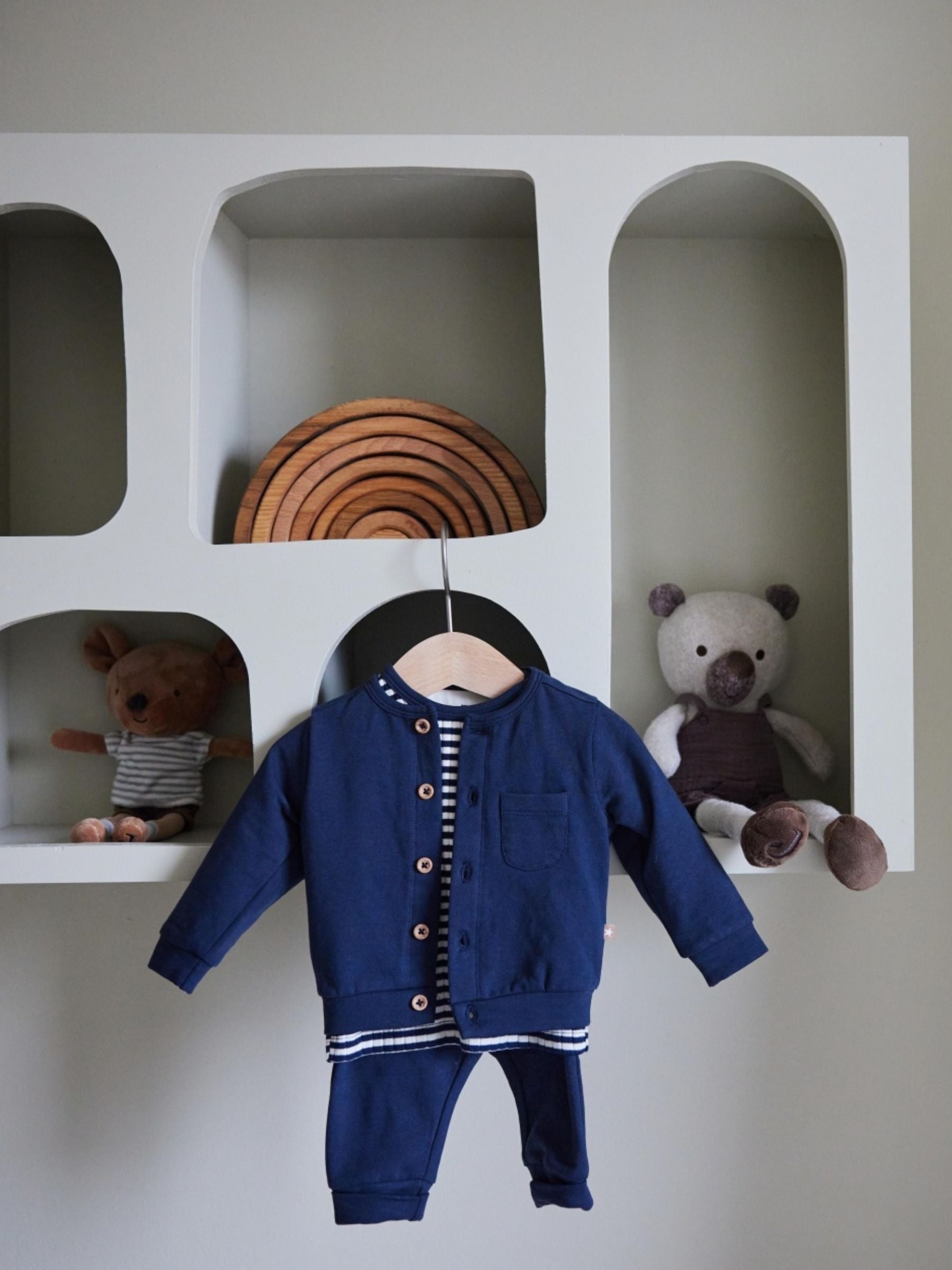 Babysuit Boys Navy | Dirkje